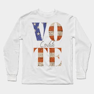 Vote American Flag Long Sleeve T-Shirt